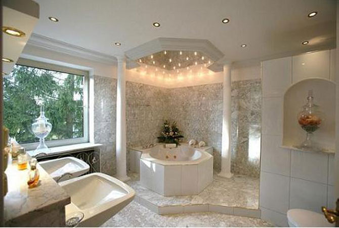стиль интерьера ванных комнат