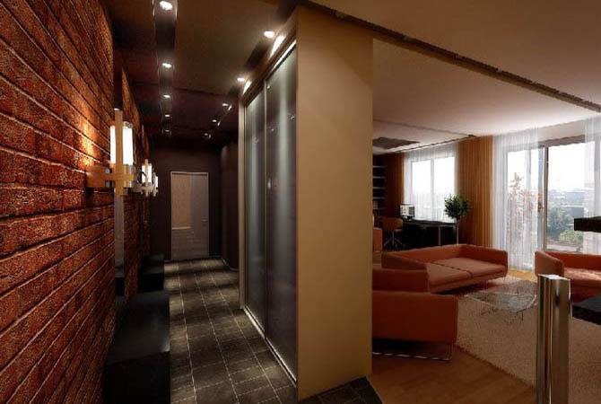 современный дизайн в квартире 60 квм